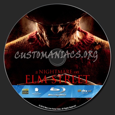 A Nightmare On Elm Street (2010) blu-ray label