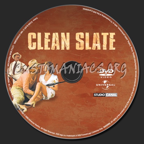 Clean Slate dvd label