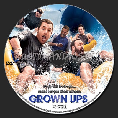 Grown Ups dvd label