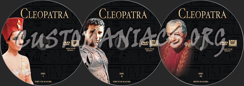 Cleopatra (1963) dvd label