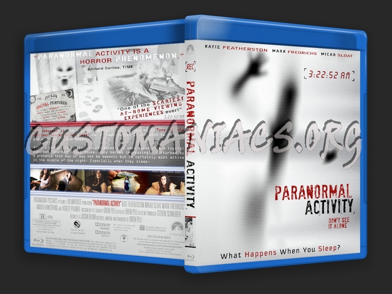 Paranormal Activity blu-ray cover