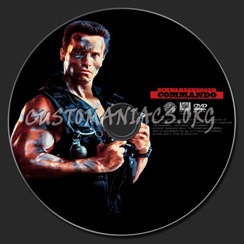 Commando dvd label