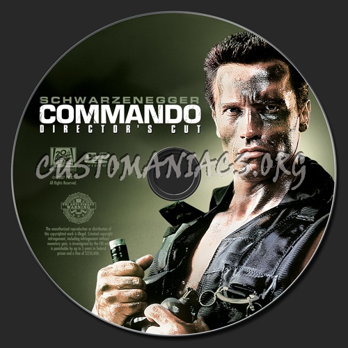 Commando dvd label