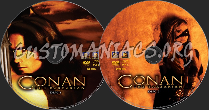 Conan the Barbarian dvd label