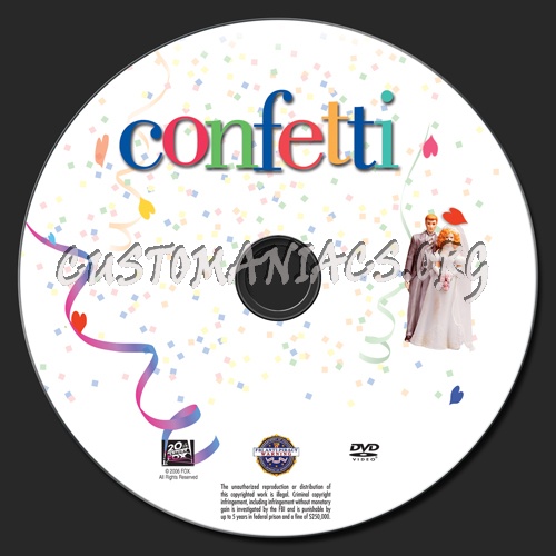 Confetti dvd label