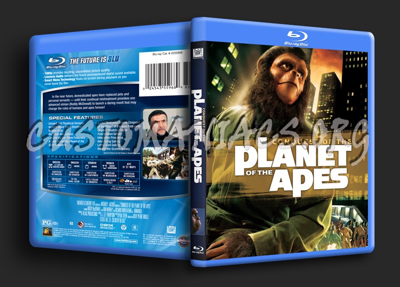 Conquest of the Planet of the Apes blu-ray cover