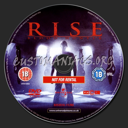 Rise: Blood Hunter dvd label