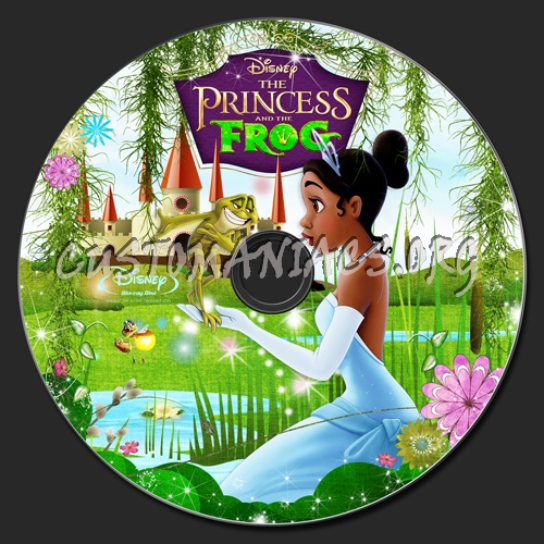 The Princess and the Frog blu-ray label