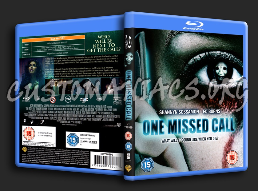 One Missed Call blu-ray cover