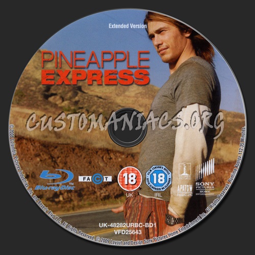 Pineapple Express blu-ray label