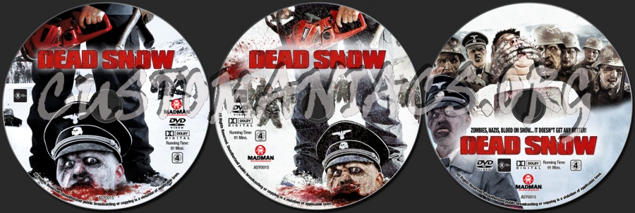 Dead Snow dvd label