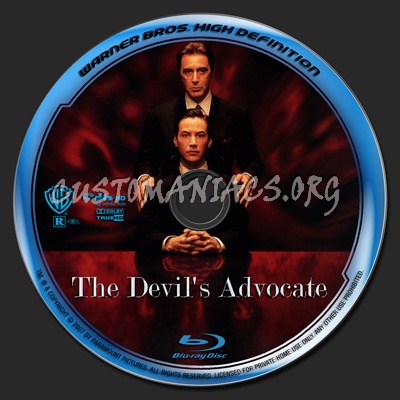 The Devil's Advocate blu-ray label