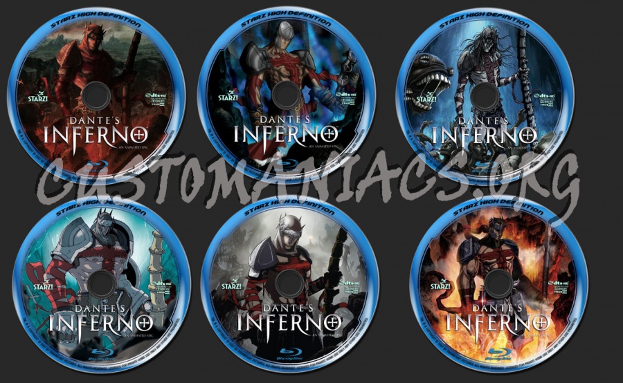 Dante´s Inferno blu-ray label