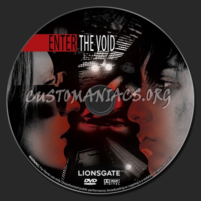 Enter The Void dvd label