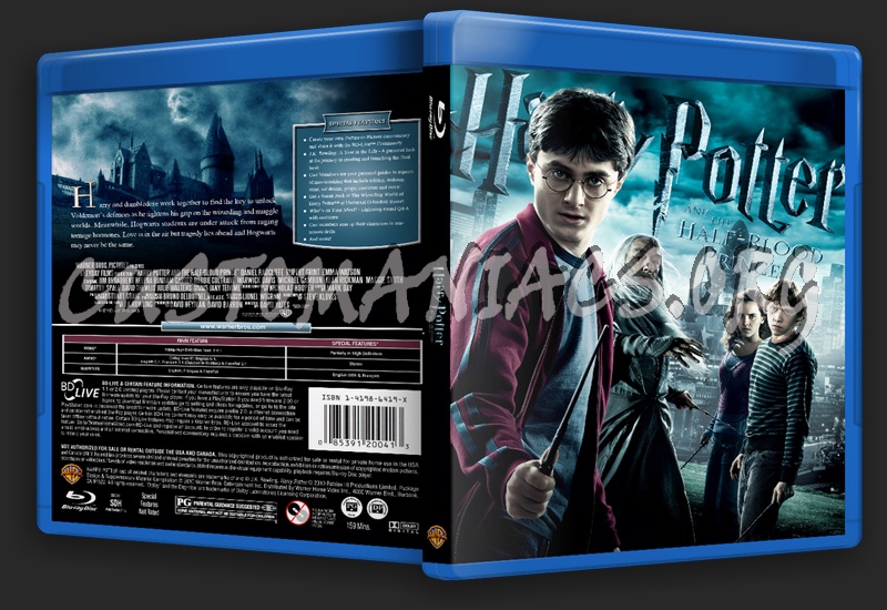 Harry Potter and the Half-Blood Prince blu-ray cover