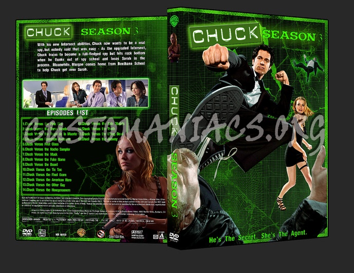 Chuck Season 3 dvd cover