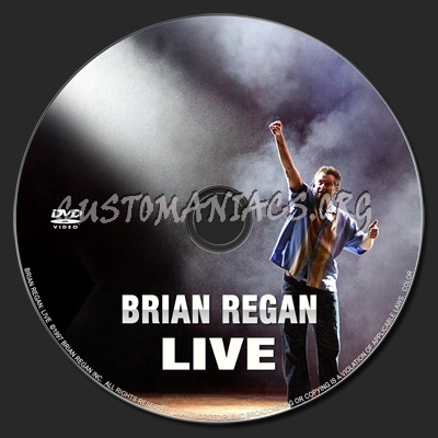 Brian Regan Live dvd label