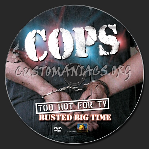 Cops Busted Big Time dvd label