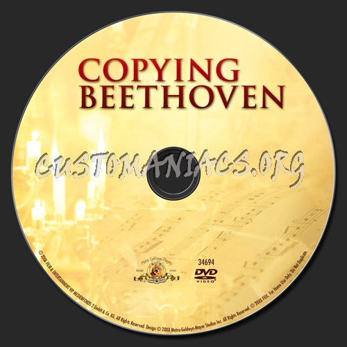 Copying Beethoven dvd label