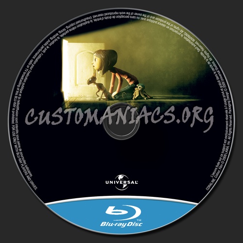 Coraline blu-ray label