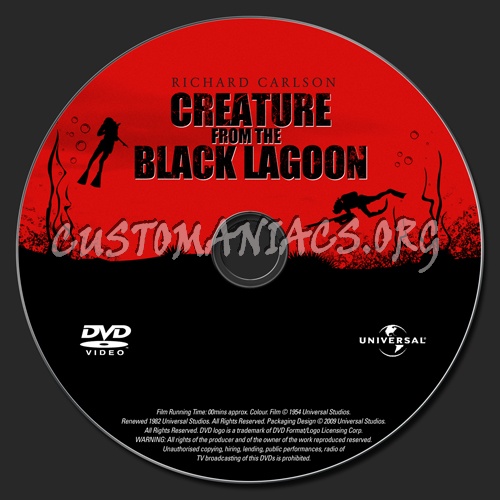 Creature from the Black Lagoon dvd label
