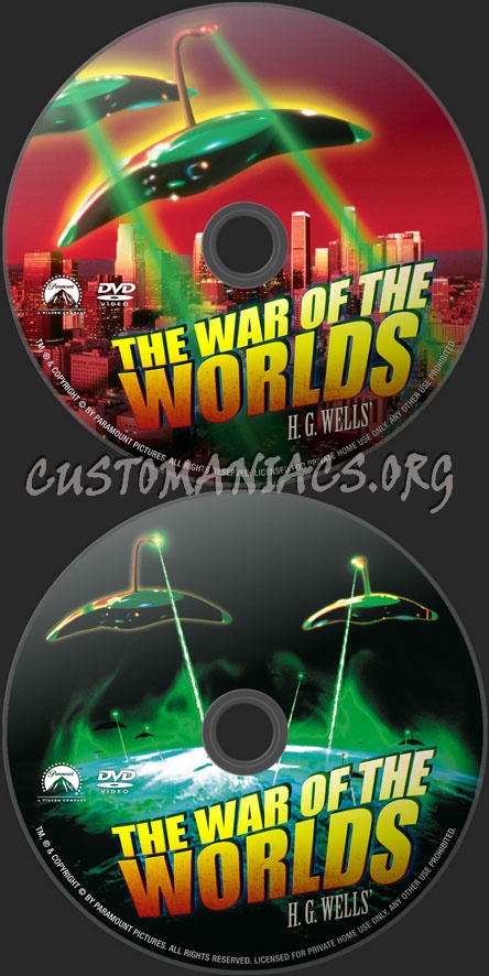 War Of The Worlds (1953) dvd label