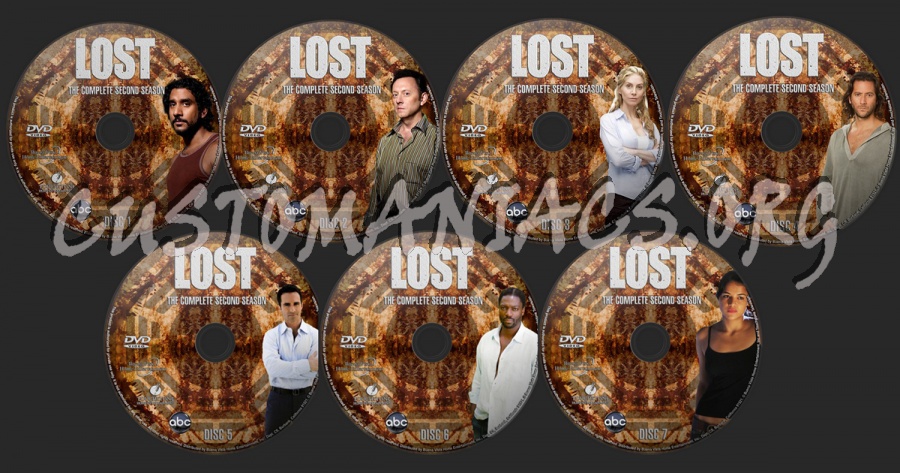 Lost Season 2 dvd label