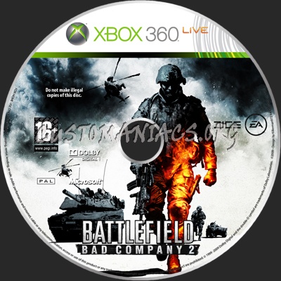 Battlefield Bad Company 2 dvd label