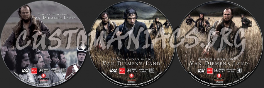 Van Diemen's Land dvd label