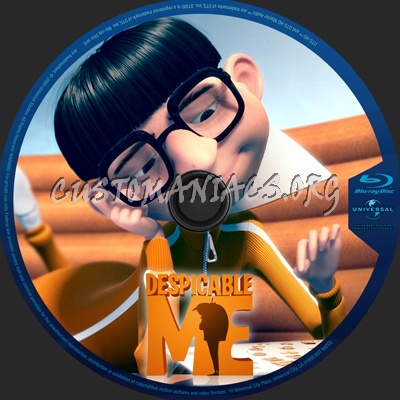 Despicable Me blu-ray label
