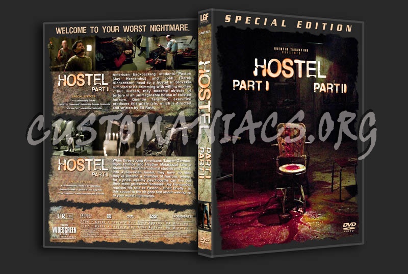 Hostel - Parts 1 & 2 dvd cover