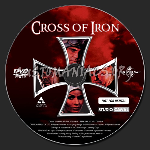 Cross of Iron dvd label