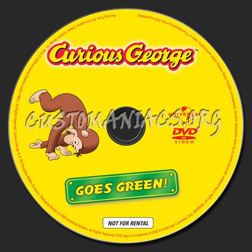 Curious George Goes Green dvd label