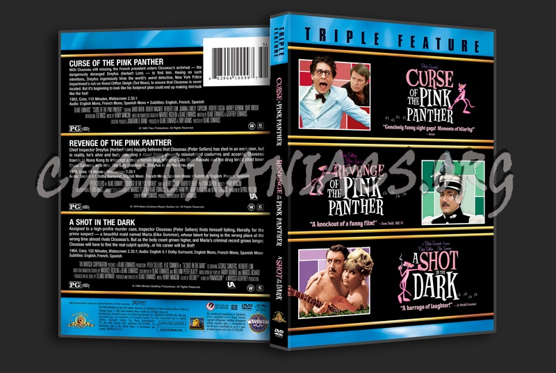 Curse of the Pink Panther / Revenge of the pink Panther / A Shot in the Dark dvd cover