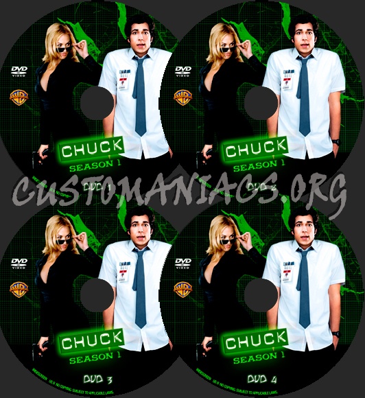 Chuck Season 1 dvd label