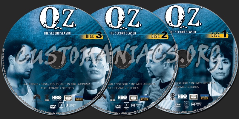 OZ Season 2 dvd label