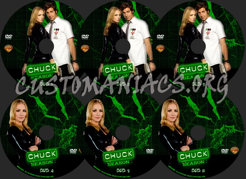 Chuck Season 2 dvd label