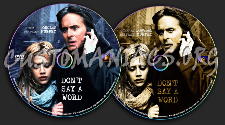 Don't Say A Word dvd label