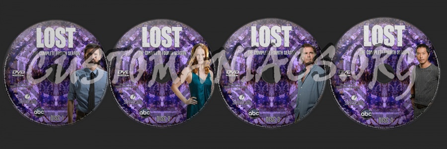 Lost Season 4 dvd label