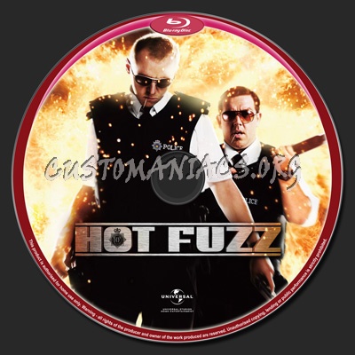 Hot Fuzz blu-ray label