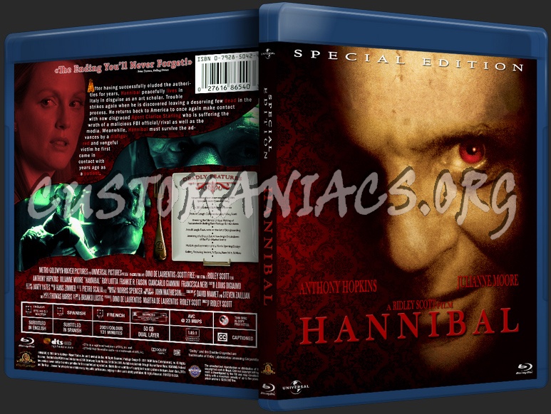 Hannibal blu-ray cover