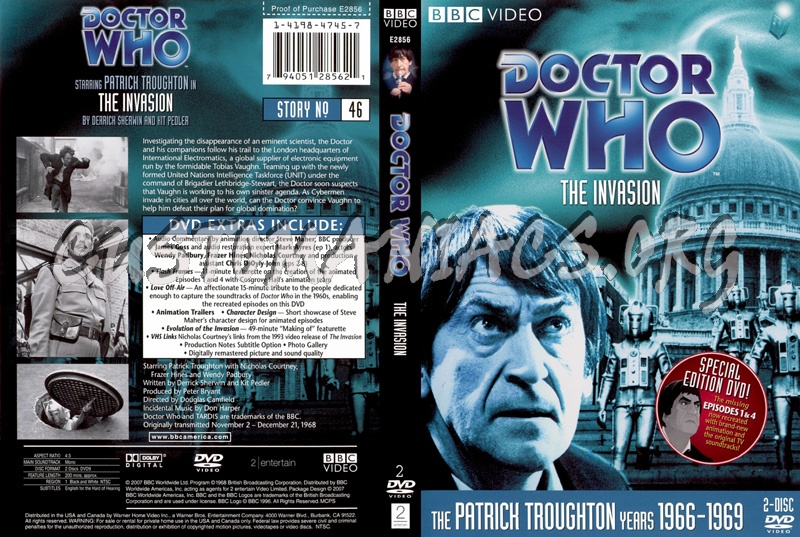 Doctor Who 46 Invasion dvd cover