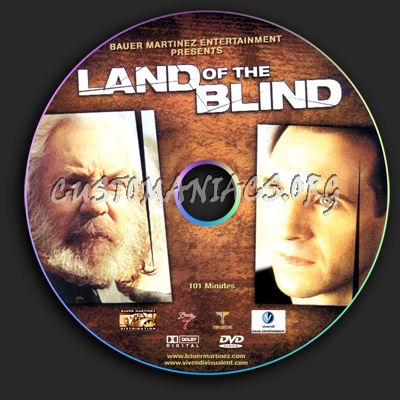 Land Of The Blind dvd label