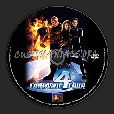 Fantastic Four dvd label