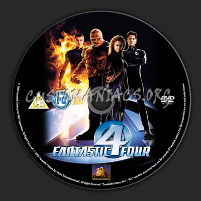 Fantastic Four dvd label