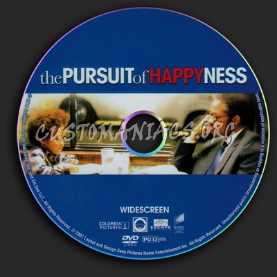 The Pursuit Of Happyness dvd label