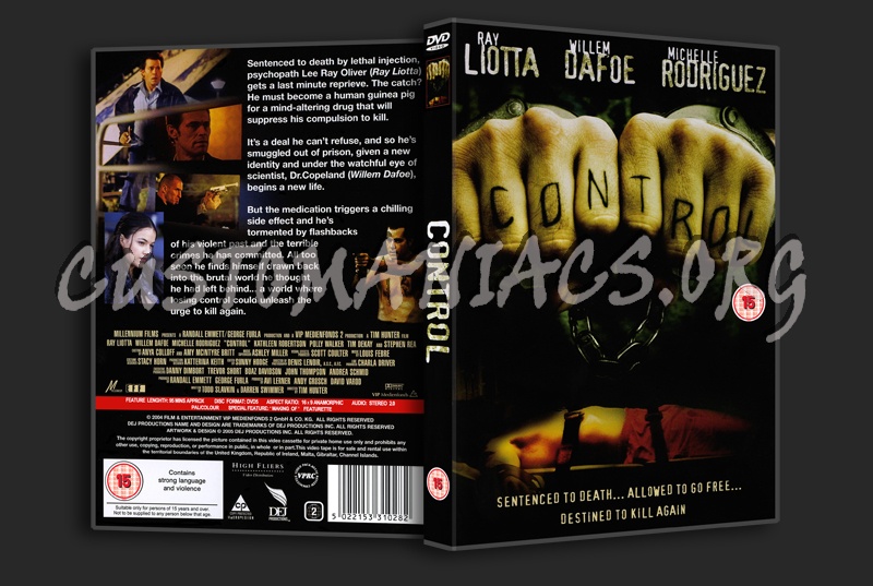 Control dvd cover
