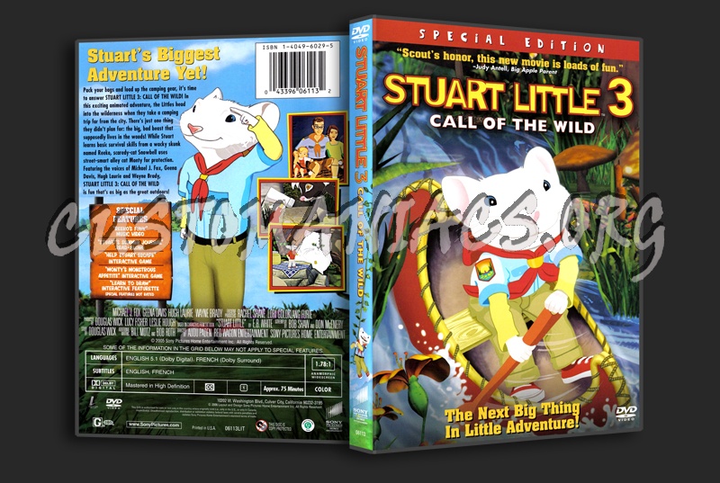 Stuart Little 3 Call Of The Wind dvd cover