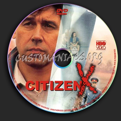 Citizen X dvd label