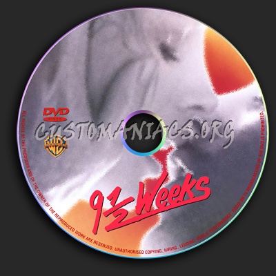 Nine and a Half Weeks dvd label